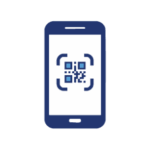 Icona di navigazione indoor basata su QR-code.
