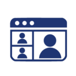 online meetings video calls icon