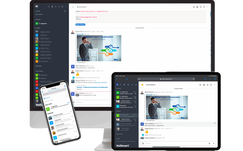 VoiSmart Social Messenger, chat, calls and video calls for advanced connections.