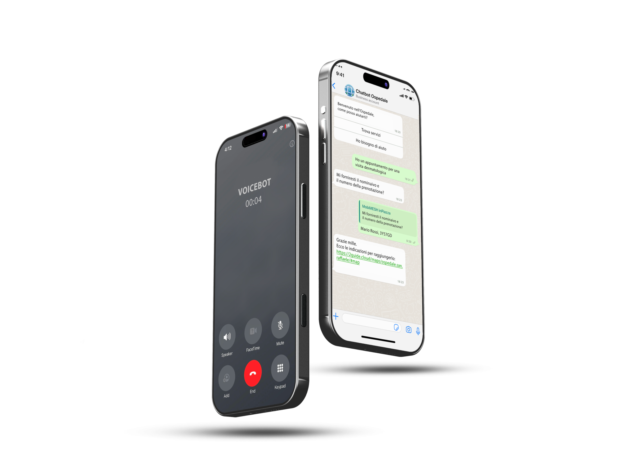 Integrazioni voicebot, chatbot e indoor navigation per un'esperienza paziente fluida e piacevole