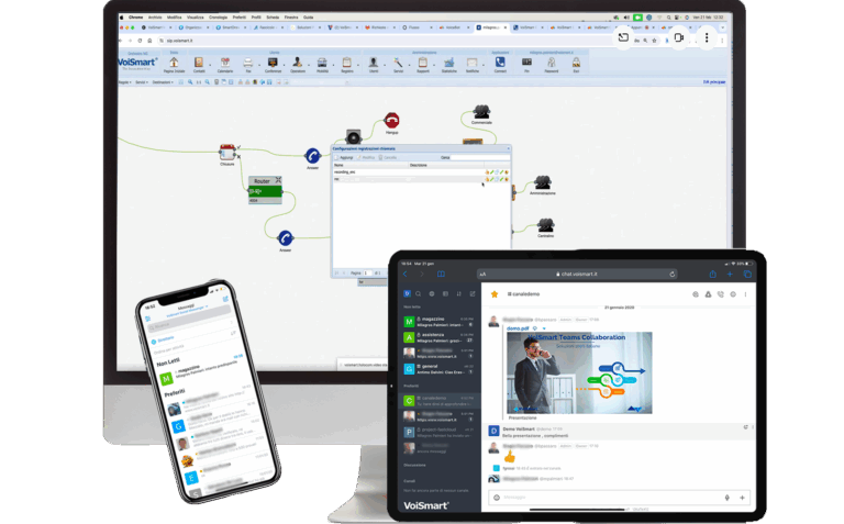 Una suite completa di centralini Cloud, AI e strumenti di comunicazione avanzata per avvocati, commercialisti, consulenti, notai e studi multidisciplinari
