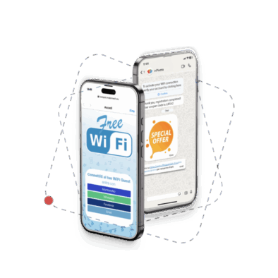 Guest WiFi access inPiazza with Whatsapp login