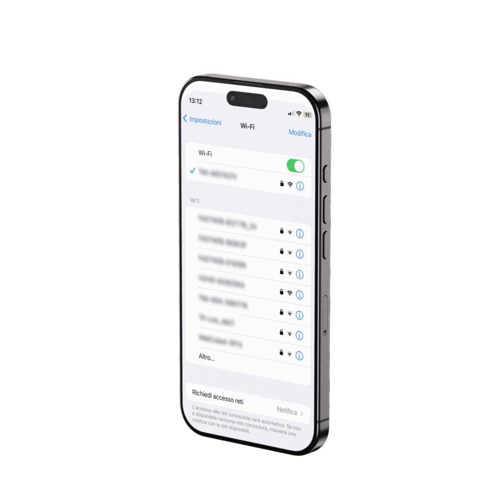 Wifi attivo, disponibile e sicuro con Passpoint inPiazza sul dispositivo