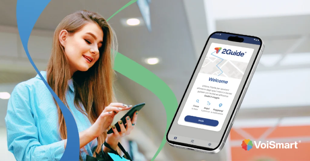 La soluzione VoiSmart di indoor navigation 2Guide