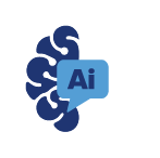 Icona chat con intelligenza artificiale